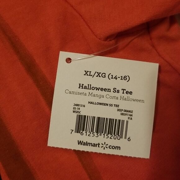 Celebrate Halloween boys Glows t shirt sz XL (14-16) NWT - Picture 6 of 6